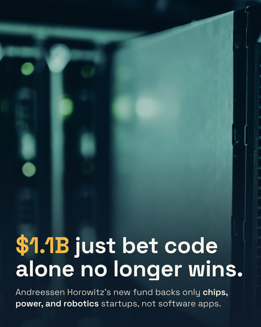 a16z Raised $1.1 Billion for AI's Physical Layer. Its Bet: Capital Now Beats Code.