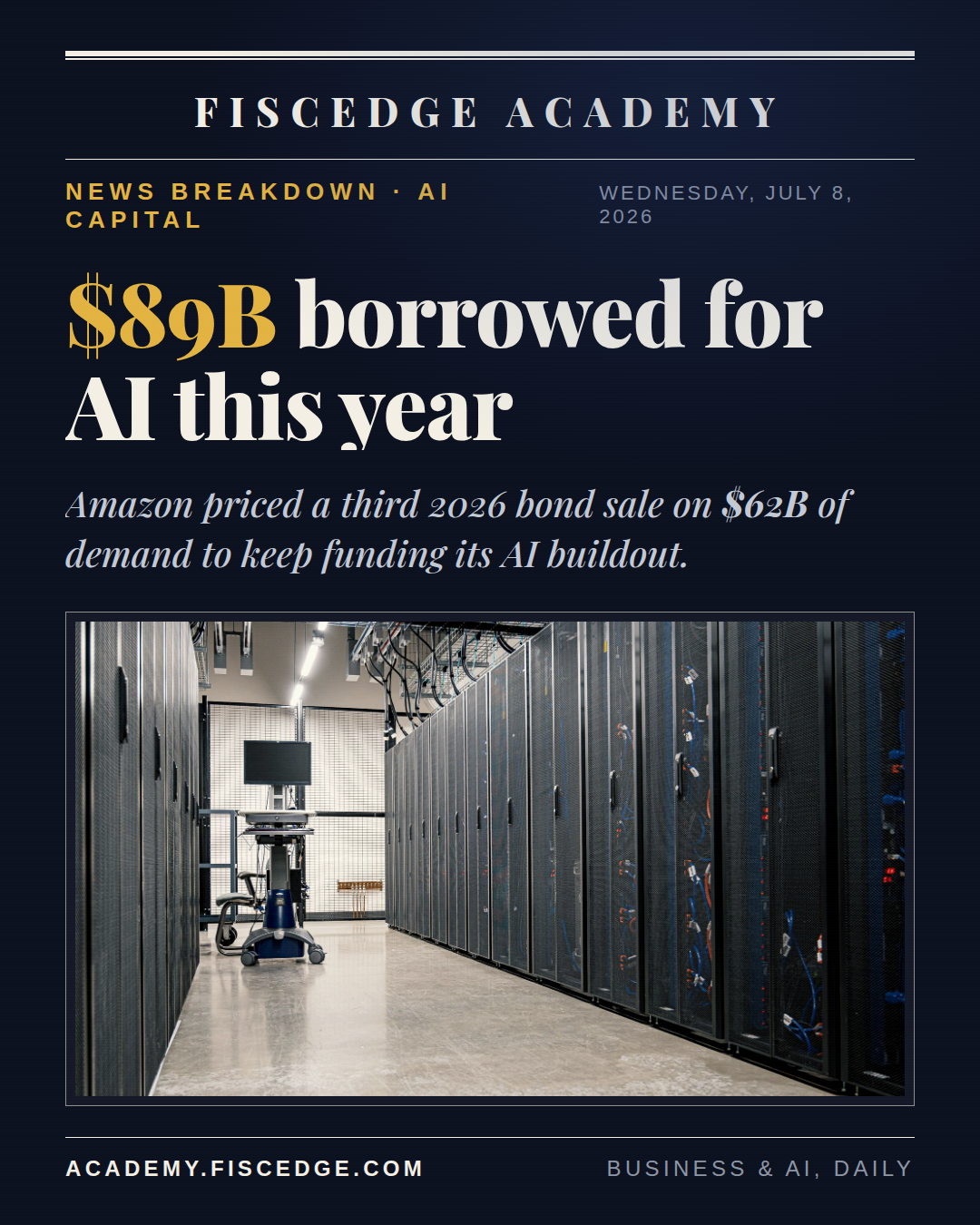Amazon Raises $25B More for AI. That's $89B in Bonds This Year Alone.