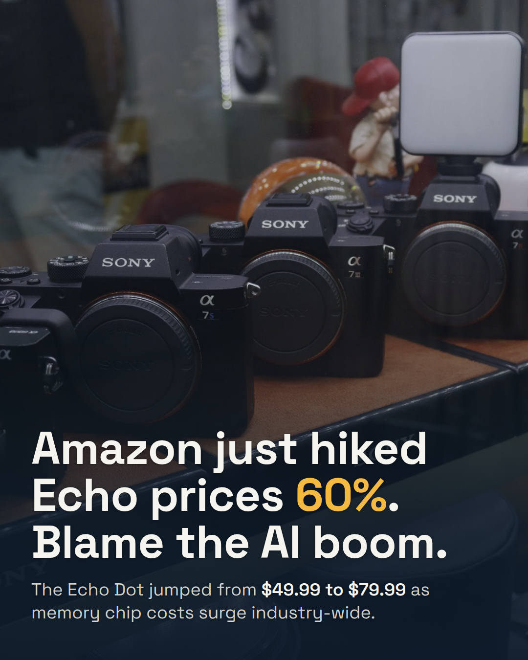 Amazon Quietly Raised Echo Prices 60%. The AI Boom Sent the Bill.