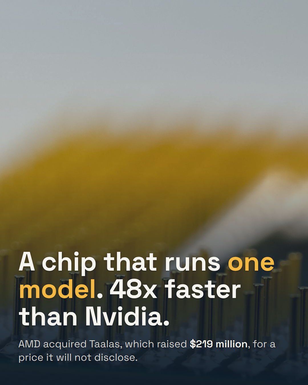 AMD Just Bought a Chip That Only Runs One AI Model. It's 48x Faster Than Nvidia's.