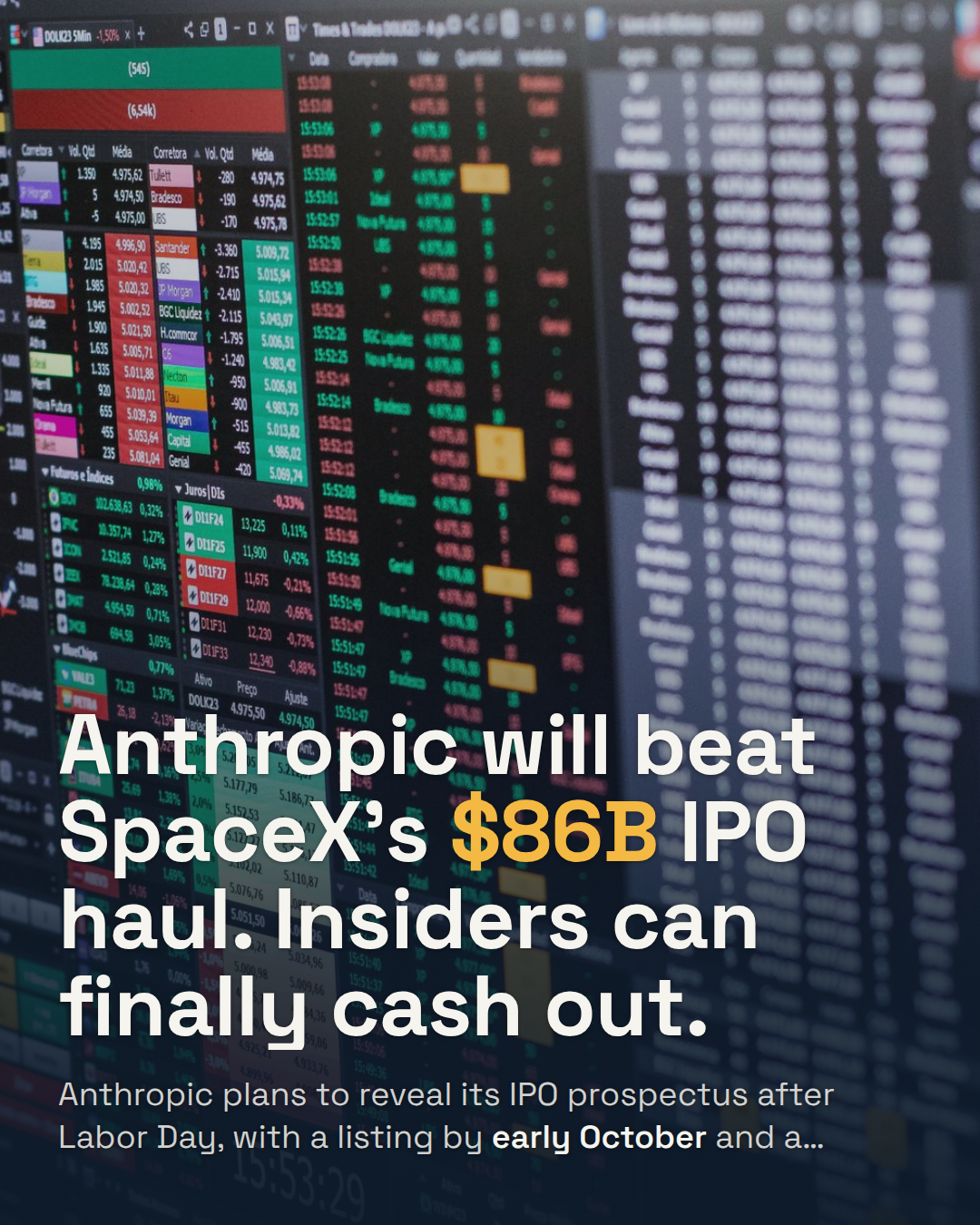 Anthropic Will Reveal Its IPO Prospectus After Labor Day. It's Letting Insiders Cash Out, Breaking From SpaceX's Playbook.