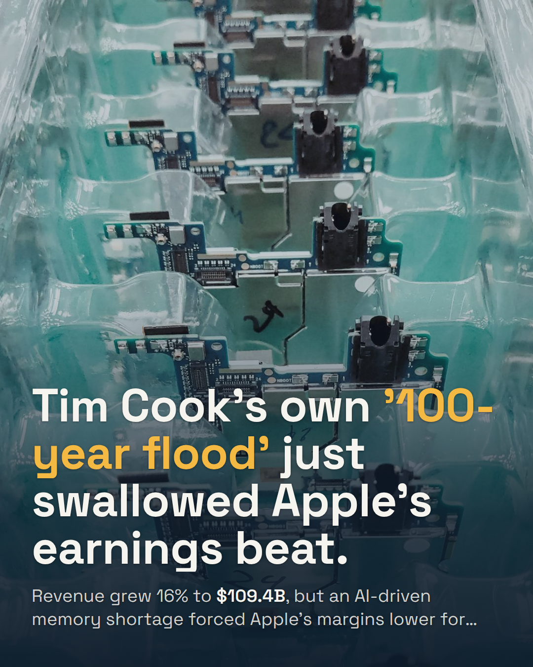 Apple Beat Every Estimate. Wall Street Erased 7% Anyway.