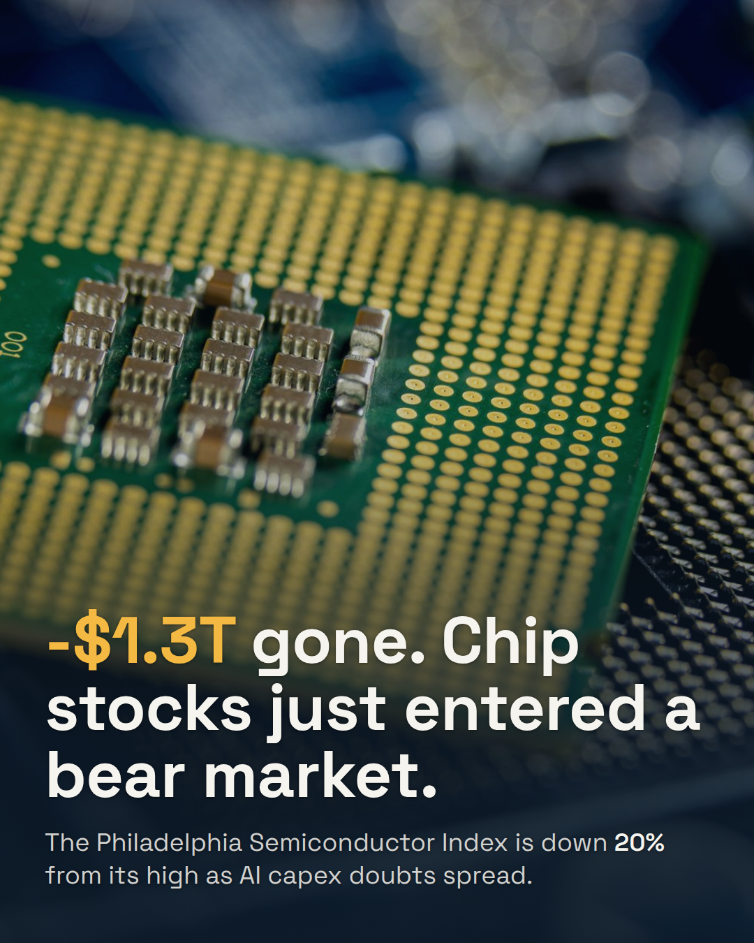 Chip Stocks Just Entered a Bear Market. $1.3 Trillion Vanished in Three Weeks.
