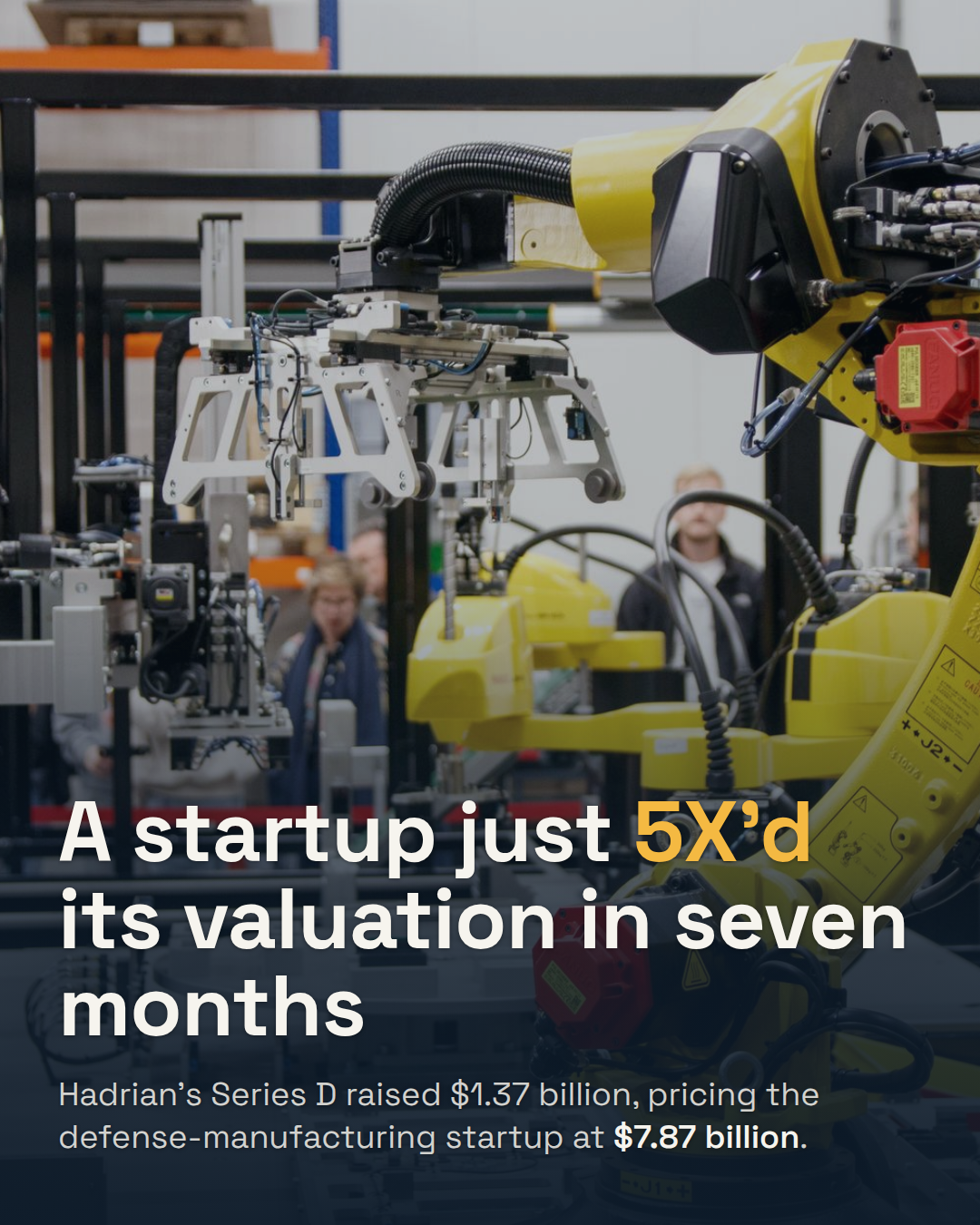 Hadrian Raised $1.37 Billion. Its Valuation Went From $1.6 Billion to $7.87 Billion in Seven Months.