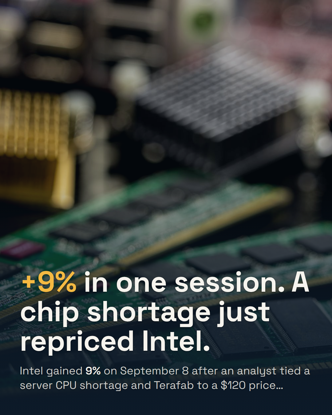 Intel Jumps 9% in a Day. Wall Street Just Bet on a Chip Shortage, Not a Turnaround.