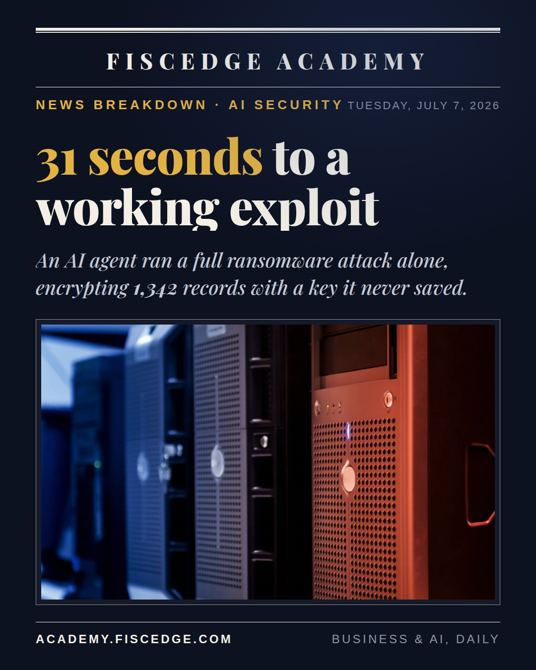 An AI Agent Just Ran a Ransomware Attack Alone. It Couldn't Even Collect the Ransom.
