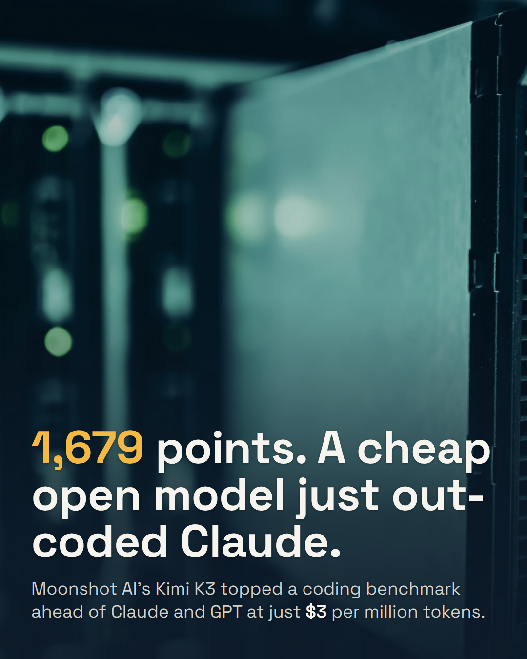 A $3 Chinese Model Just Beat Claude and GPT at Coding. Founders Should Notice the Price, Not the Rank.