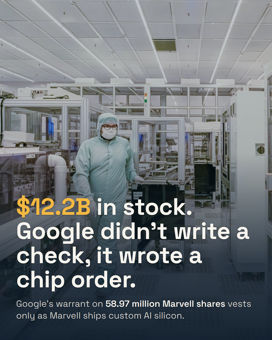 Google Can Buy 7% of Marvell for $12.2 Billion. The Catch: It Vests With Every $500M of Chip Orders.