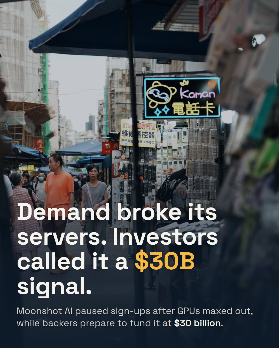 Moonshot AI's Servers Buckled Under Demand. Investors Are Betting $30 Billion Anyway.