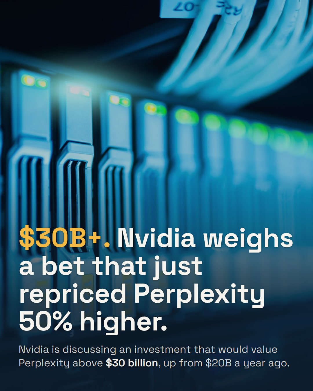 Nvidia Is in Talks to Back Perplexity at $30B+. That's a 50% Jump in Under a Year.