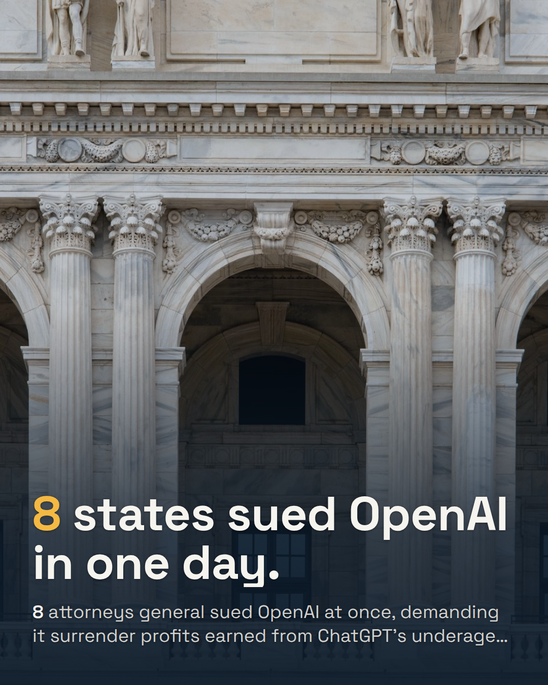 Eight States Sue OpenAI Over ChatGPT. The Claim Is the Design, Not the Content.