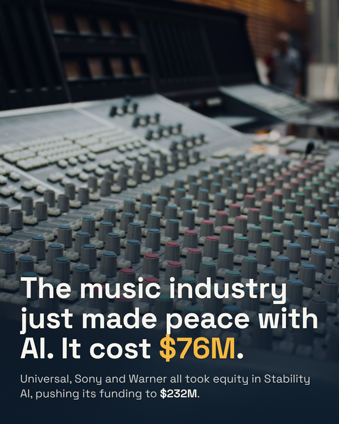 All Three Major Music Labels Just Took Equity in an AI Company. That's the Real Story.