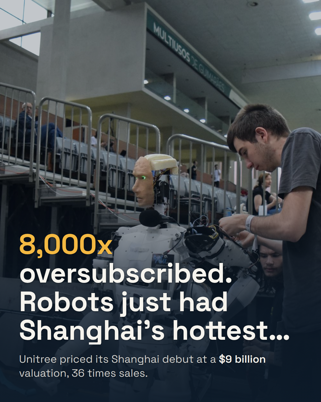 Unitree Prices a $9 Billion Robot IPO. Retail Investors Oversubscribed It 8,000 Times.