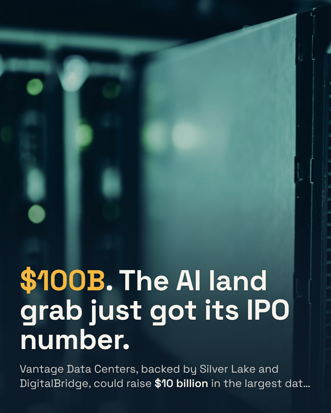 Vantage Data Centers Is Exploring a $100 Billion IPO. It Would Be the Largest Data Center Listing Ever.